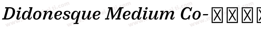 Didonesque Medium Co字体转换